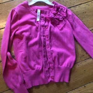 Cherokee pink sweater with roses and bows